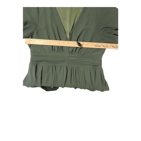 Baltic Born Formal Wedding Party Olive Green Maxi Dress Size Large OP1 - Picture 4 of 6